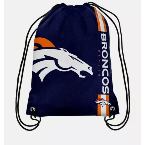 NFL Denver Broncos Drawstring backpack Officially Licensed Football Fan Gear - Picture 1 of 1